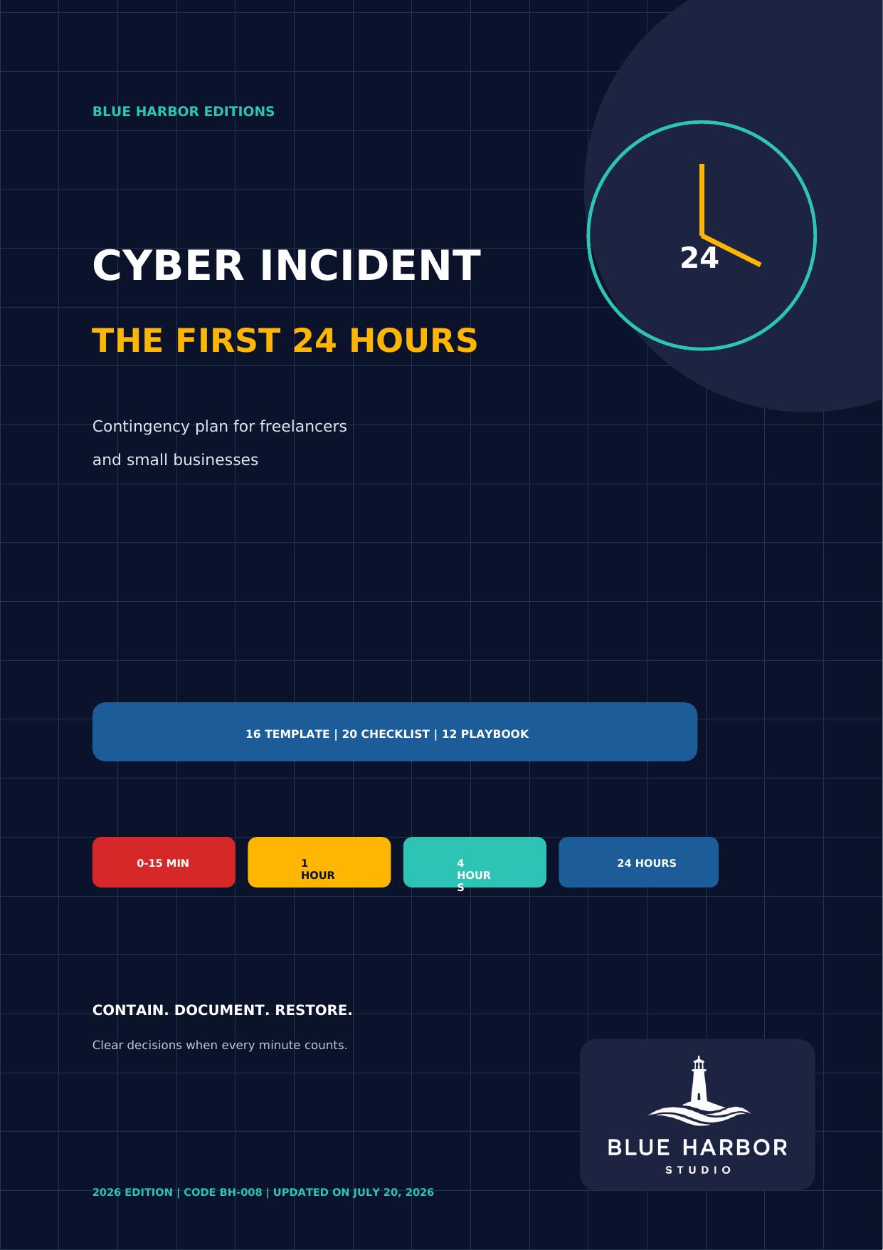 Cyber Incident: The First 24 Hours cover