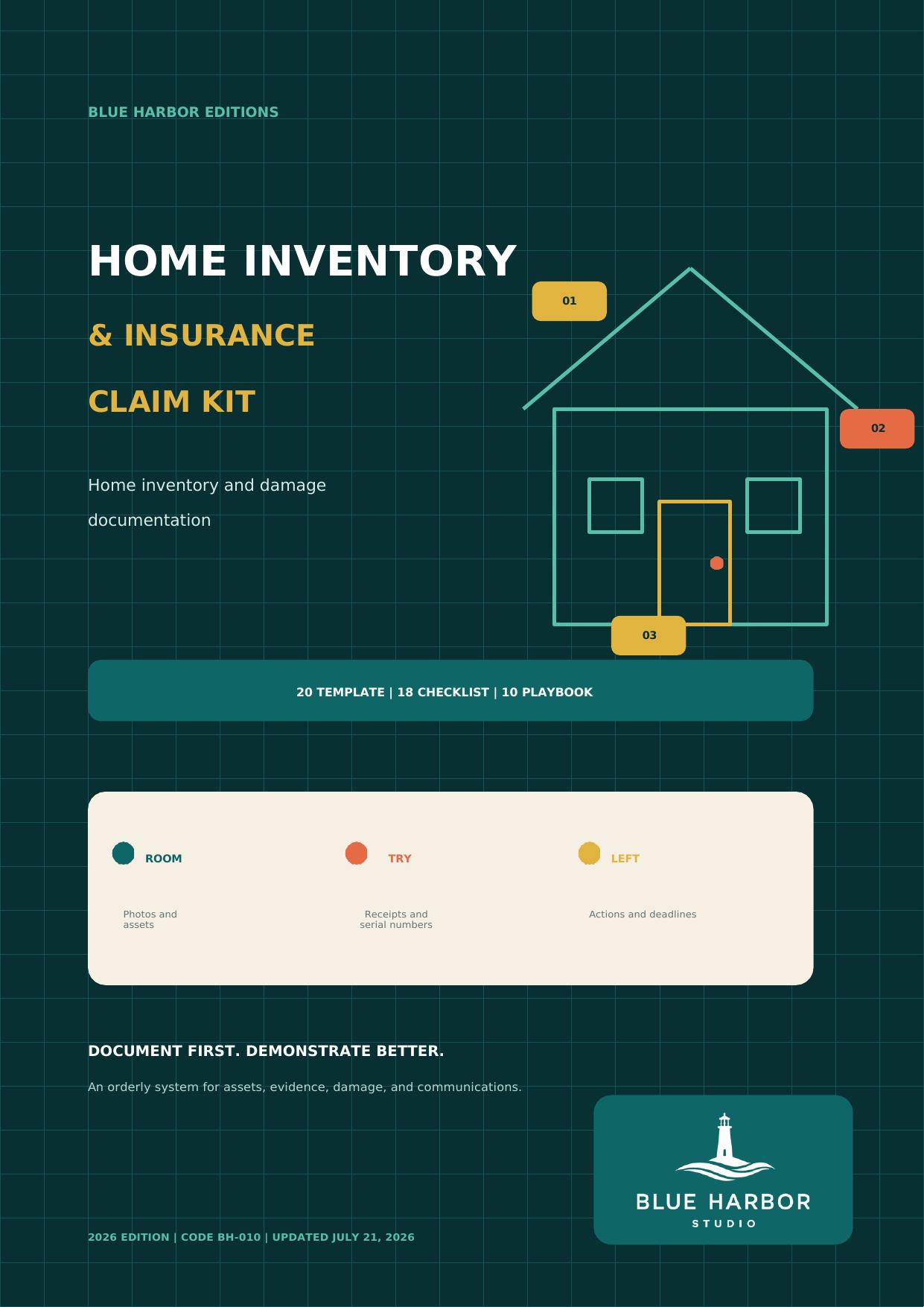 Home Inventory & Insurance Claim Kit cover